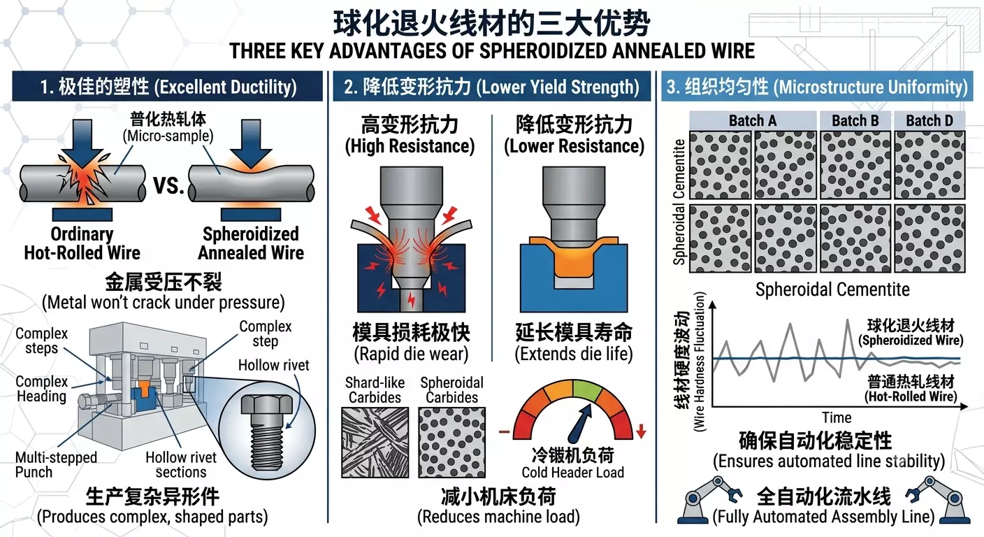 2. 为什么冷镦必须使用球化线材？